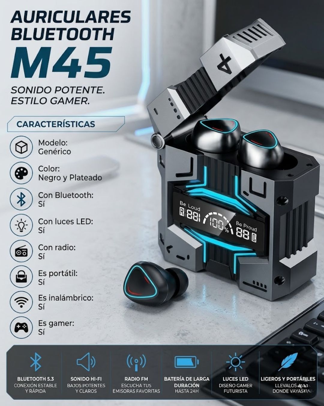 Auriculares M45